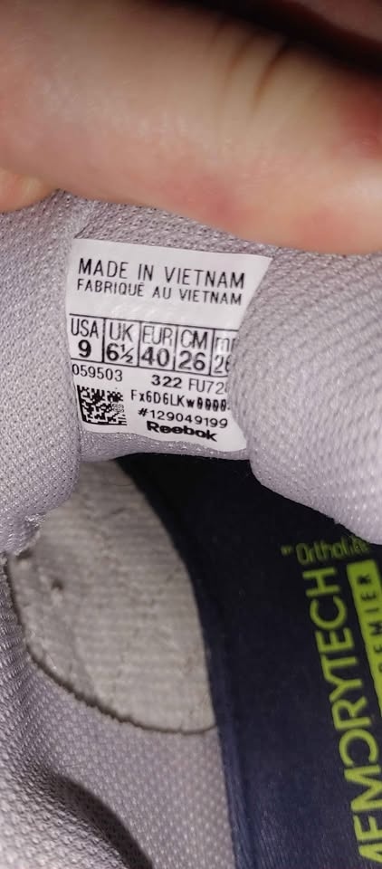 Reebok Runners Ladies Size 9 Memorytech Ortholite - photo 2