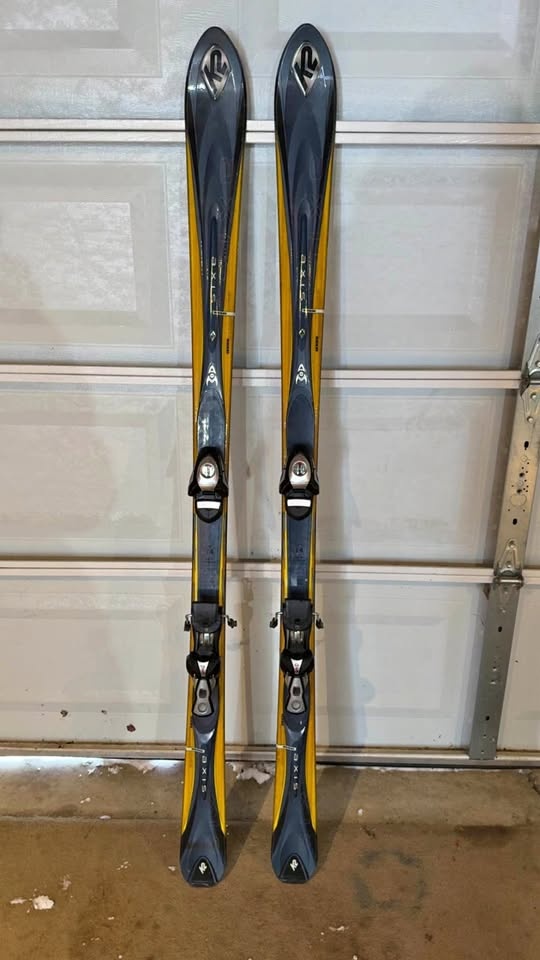 K2 Axis skis with Salomon bindings 167cm