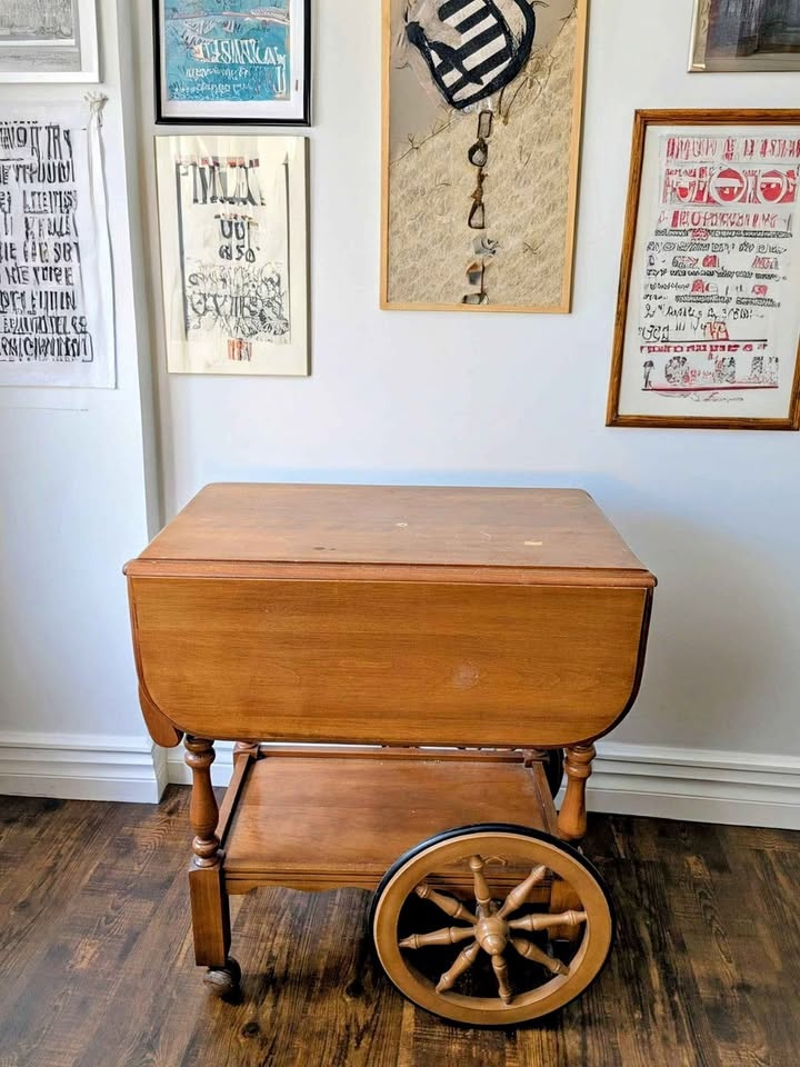 Antique Bar Cart/Serving Cart
