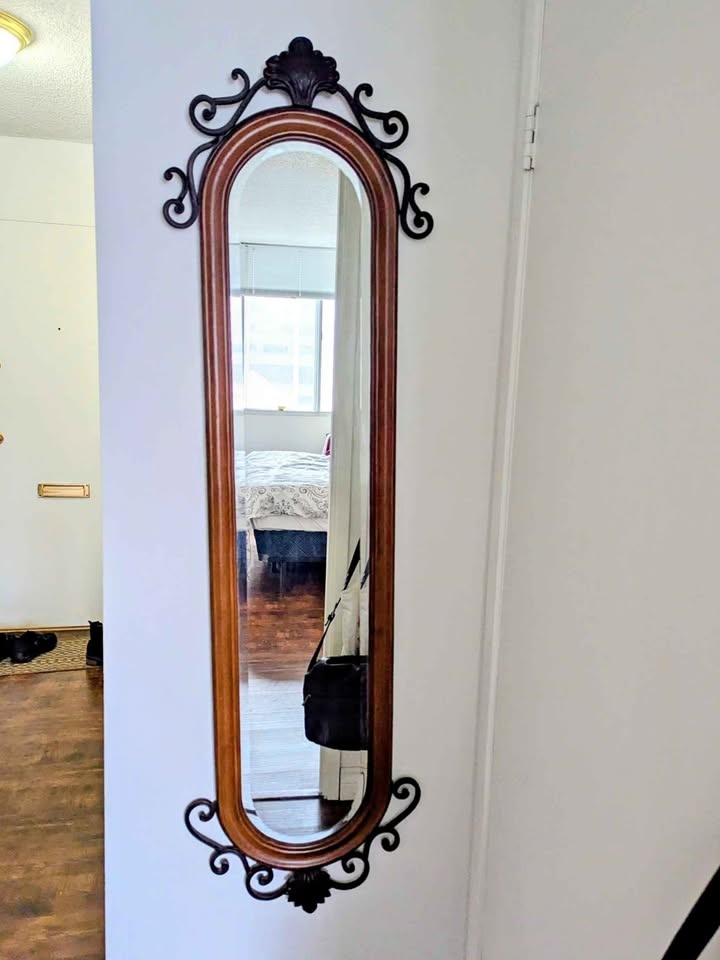 Vintage full length wall mirror