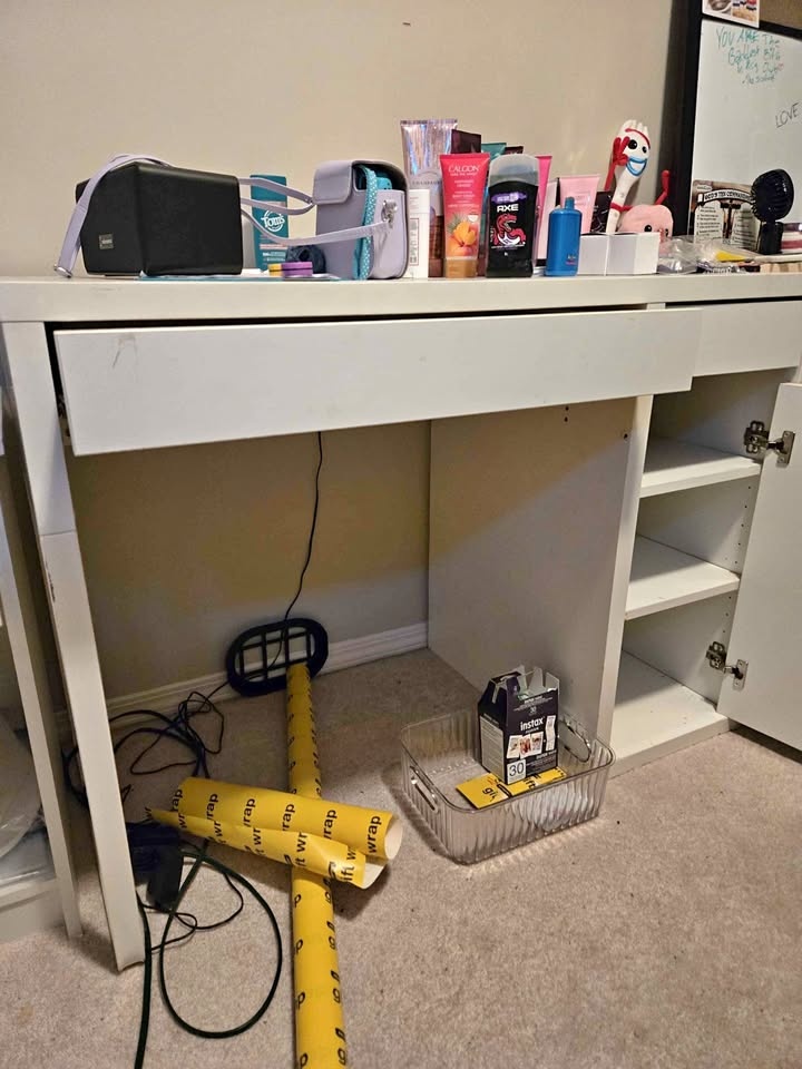 White desk