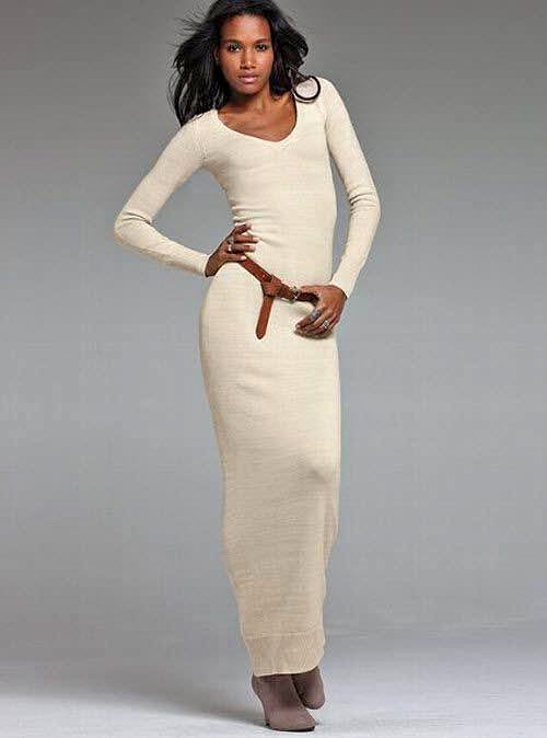 Long Sleeve Knit Dress