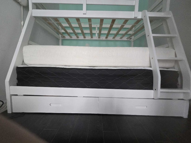 Modern White Bunk Bed For Kids and Teens - photo 2