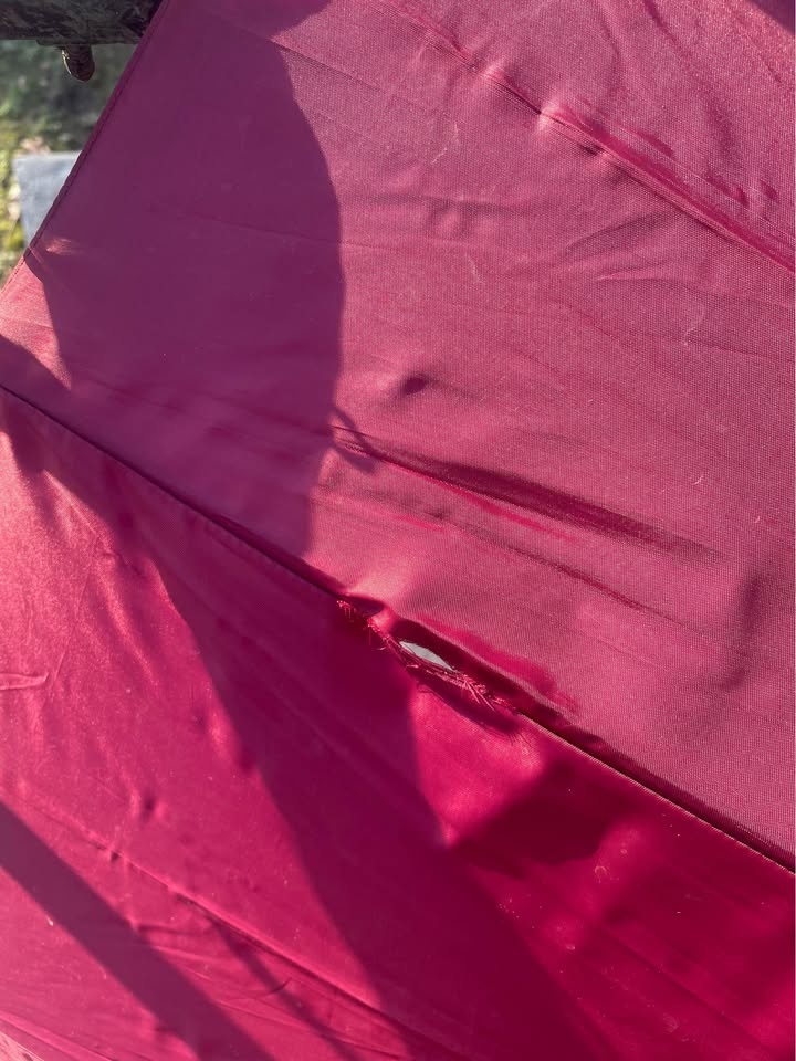 Two oversized umbrellas with wooden handles. - photo 3