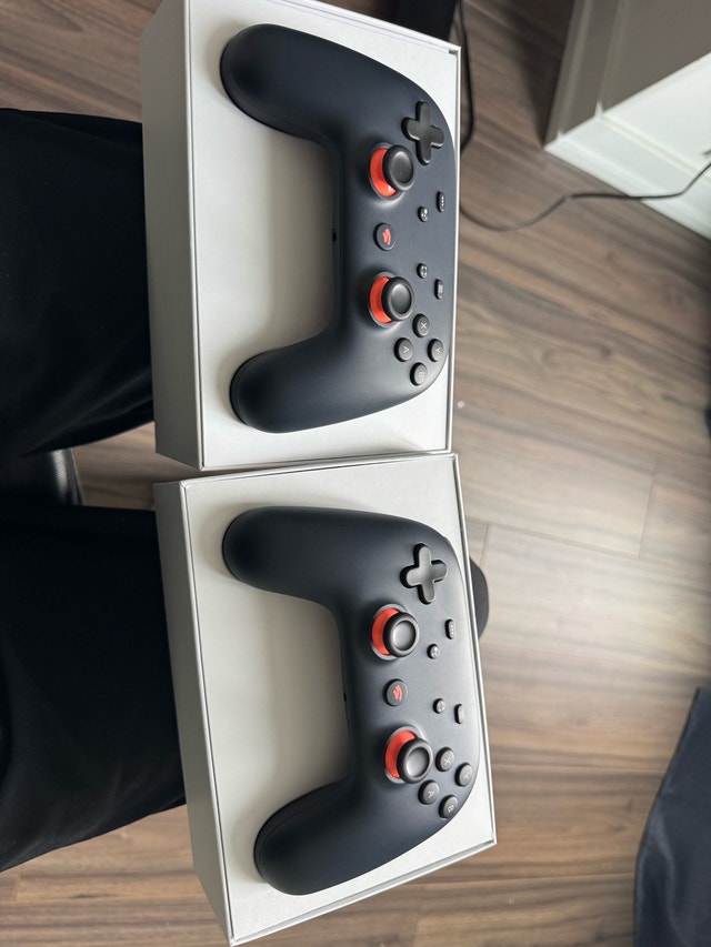 2x Google Stadia Founders Edition Controllers - Rare Night Blue!