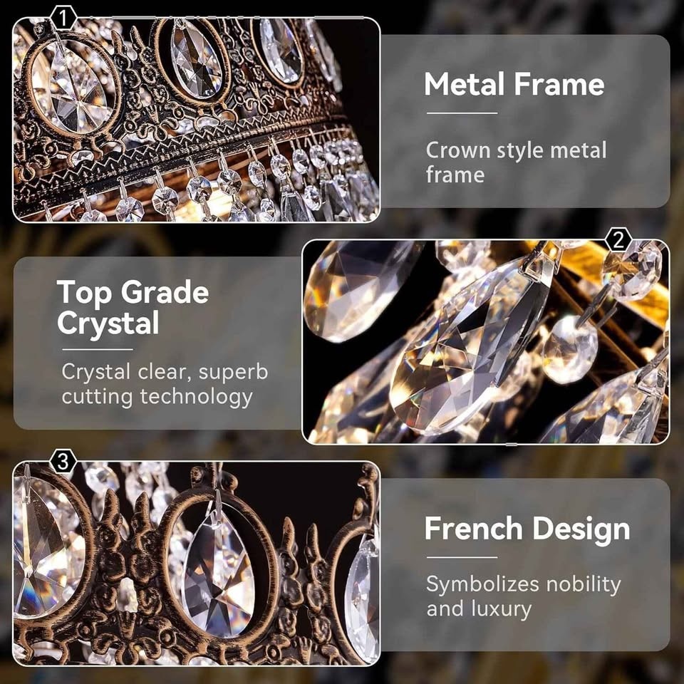 TOCHIC French Empire Crystal Chandelier 6-Light - photo 4