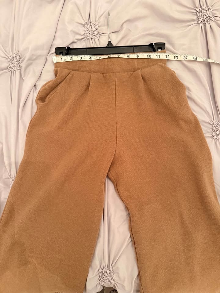 Mango Camel Lounge Set – Cropped Top + Pants (S/XS) - photo 5