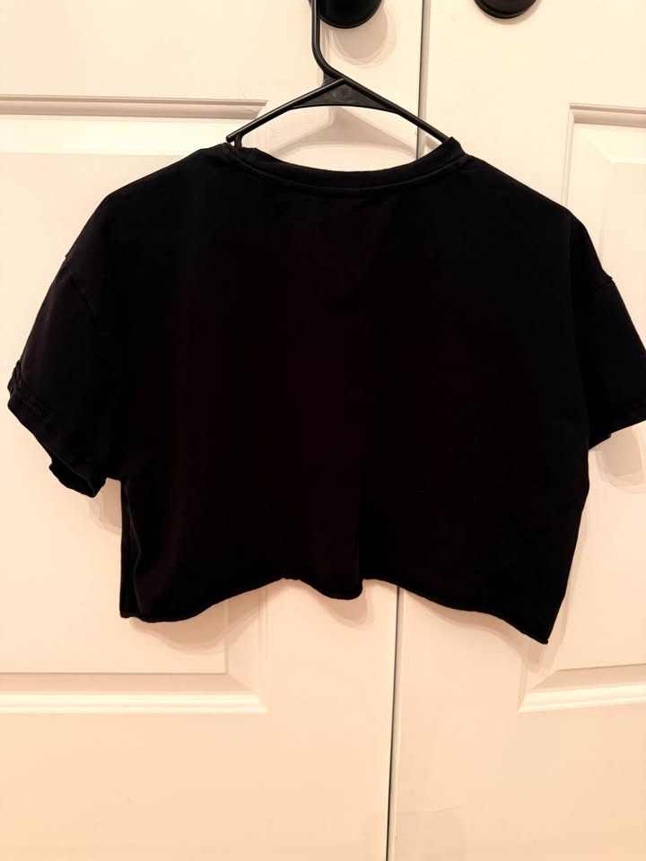 SHEIN Black Cropped Boxy Tee (Size S / EU 36) - photo 2