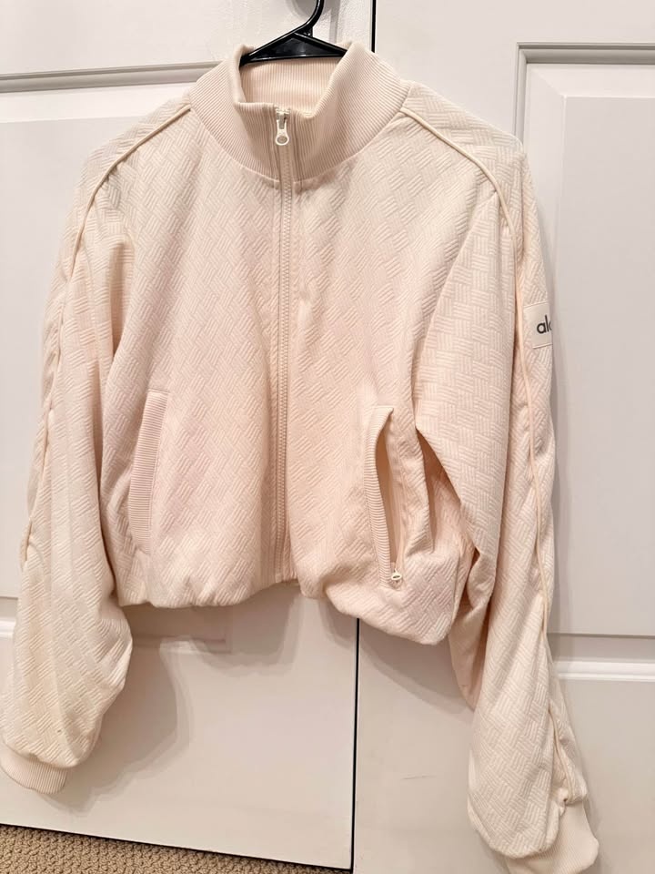 Alo Yoga Cropped “Doubles” Full-Zip