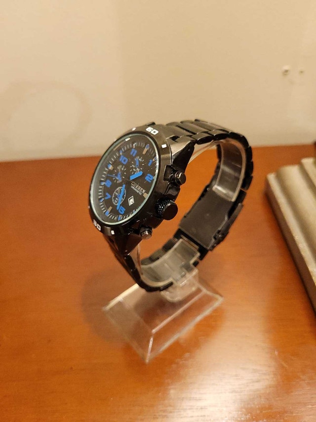Curren Black and Blue Chronometer Men's Watch - photo 2