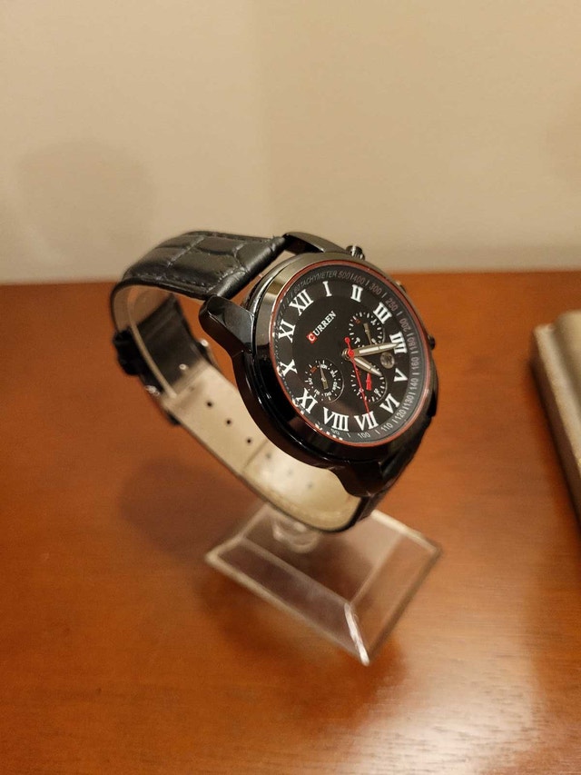 Brand New Curren Black Chronograph Men's Watch - photo 3
