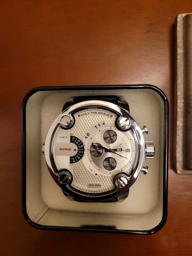 Dual Time Zone White Weide Diesel Men’s Fashion Watch