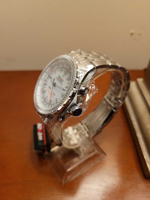 White Weide Sport LED Men’s Fashion Watch with box - photo 3