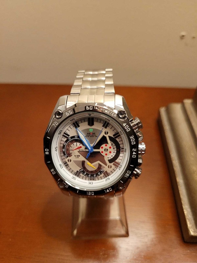 Brand New Silver Weide Sport Men's Fashion watch with Box - photo 2