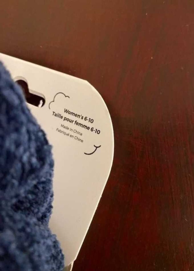 Women's Navy Blue The Comfy Indoor Slipper Socks - photo 3