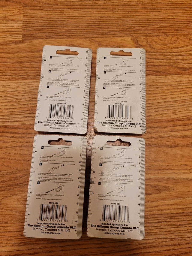 Eight 51mm Hardware Essentials Robe Hooks Satin Nickel - photo 2