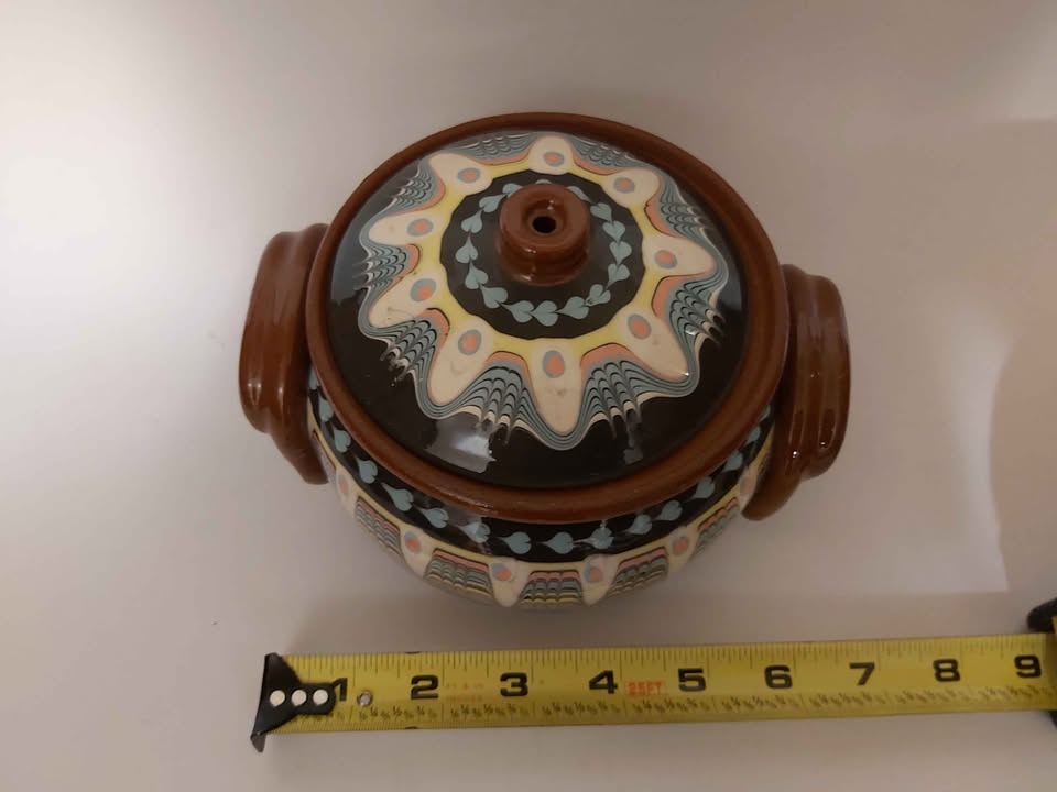 Traditional Bulgarian hand-made clay pot - photo 3