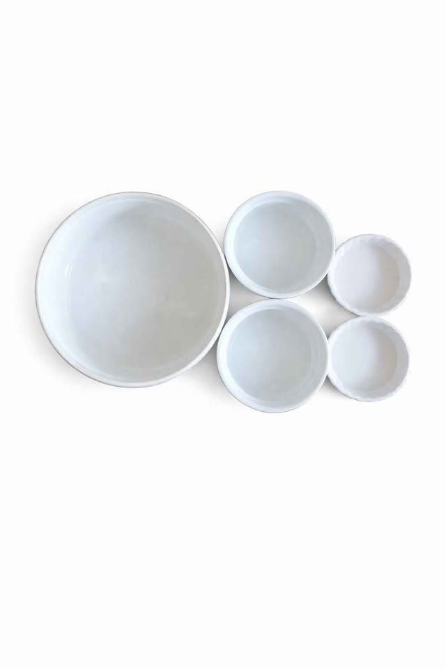 White Porcelain Ramekin Set - photo 3