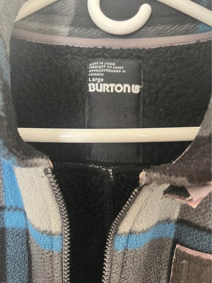 Burton Fleece Coat. Men’s Large - photo 2