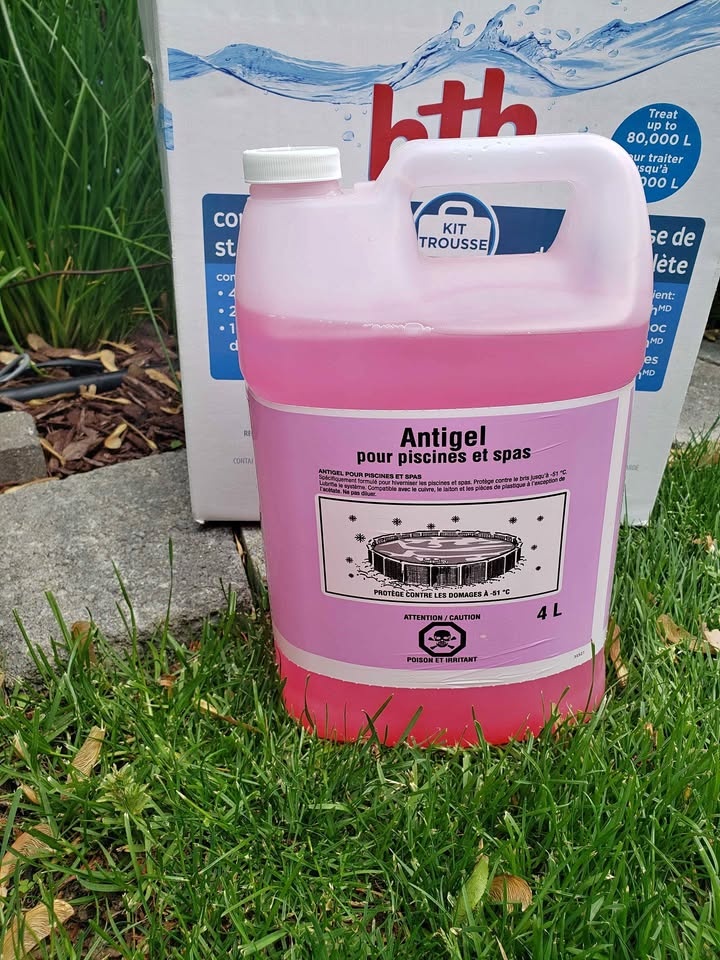 Antifreeze liquid for pool