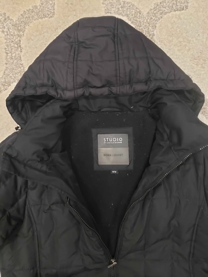 Black down winter jacket - photo 3