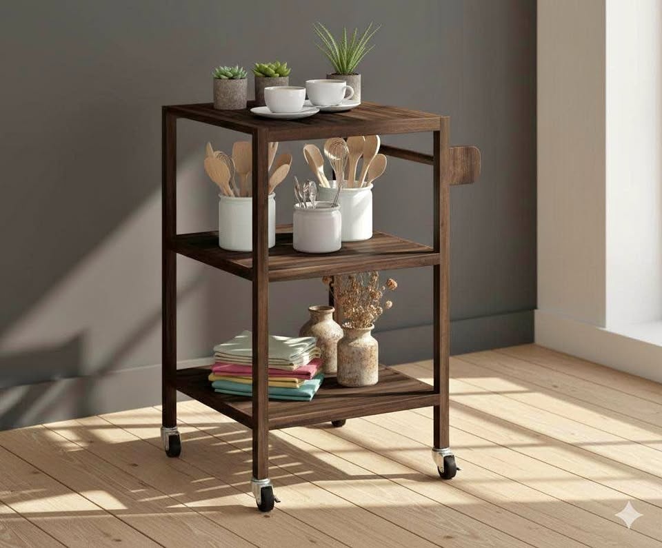 New rolling coffee bar sering trolley price is firm)