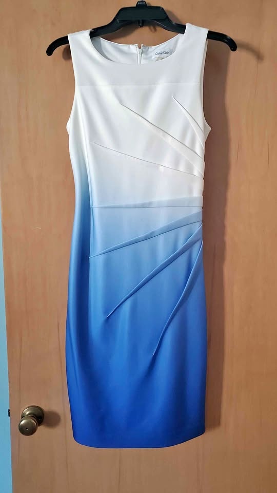 Calvin Klein Ombre Sheath Dress Size 4