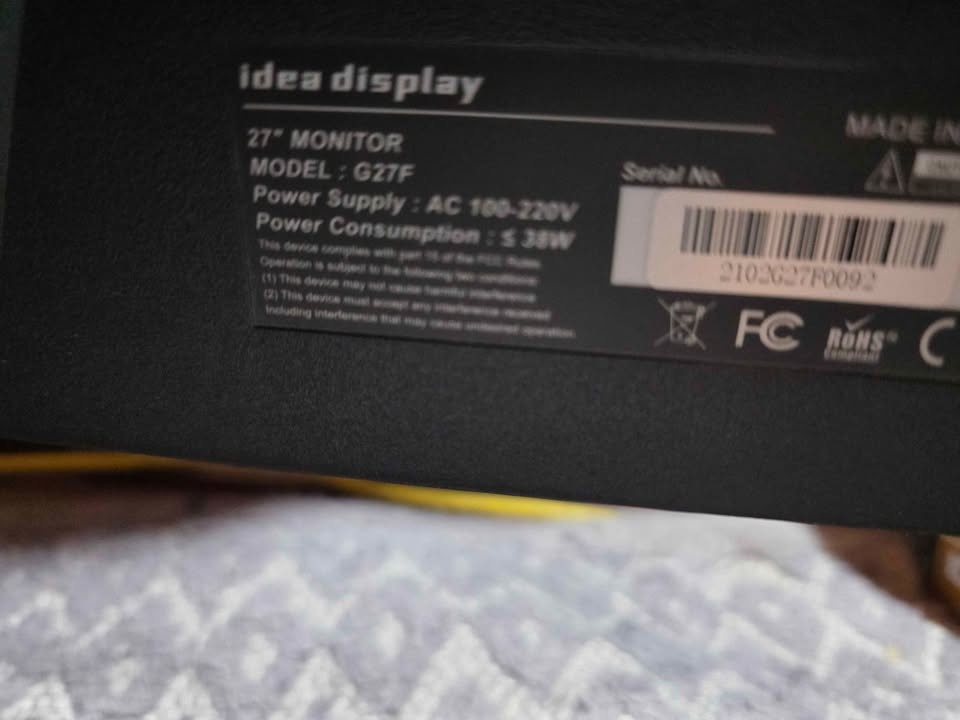 Used Idea display G27F 27 in - photo 3