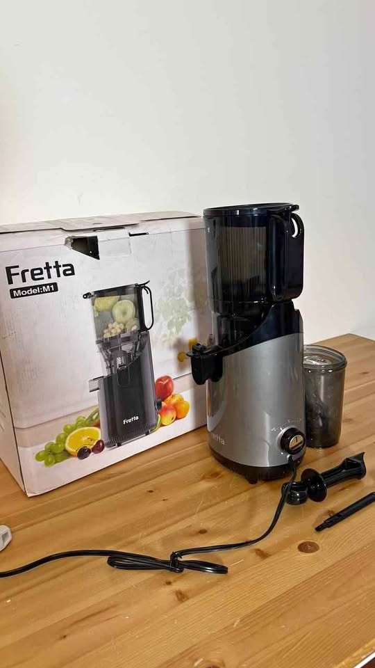 Fretta Cold Press Juicer Wide Feed Chute, New