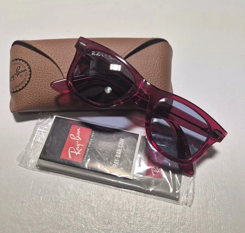 Ray Ban Classic Wayfarer RB 2140 Transparent Red/Blue - photo 5