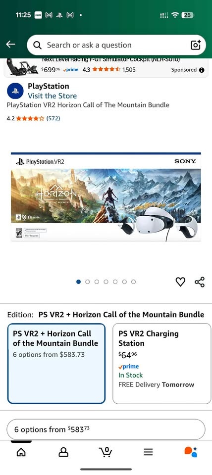 Playstation PSVR2 headset, controllers and earbuds with box
