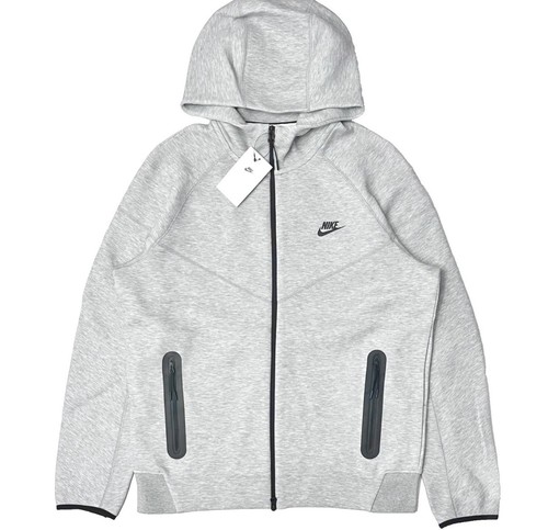 Men's Nike XL Tech Fleece Full-Zip Hoodie Heather Gray NWT
