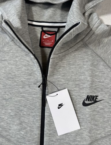 Men's Nike XL Tech Fleece Full-Zip Hoodie Heather Gray NWT - photo 3
