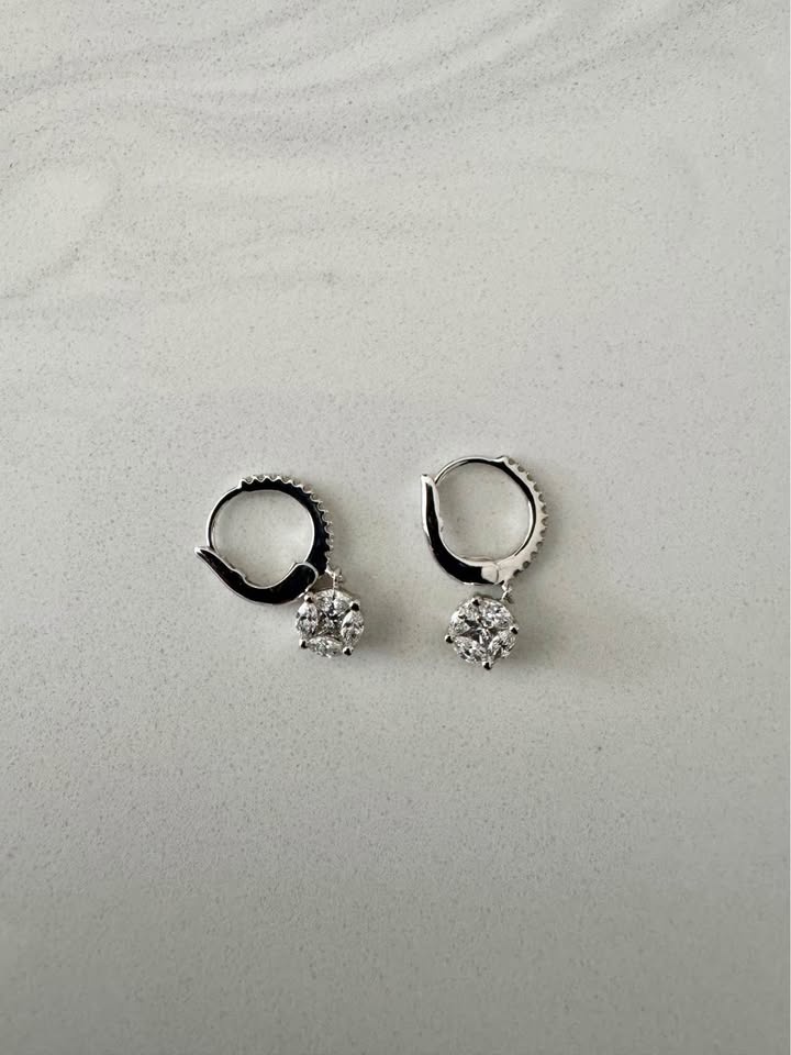 EFFY 18k White Gold Earrings - photo 2