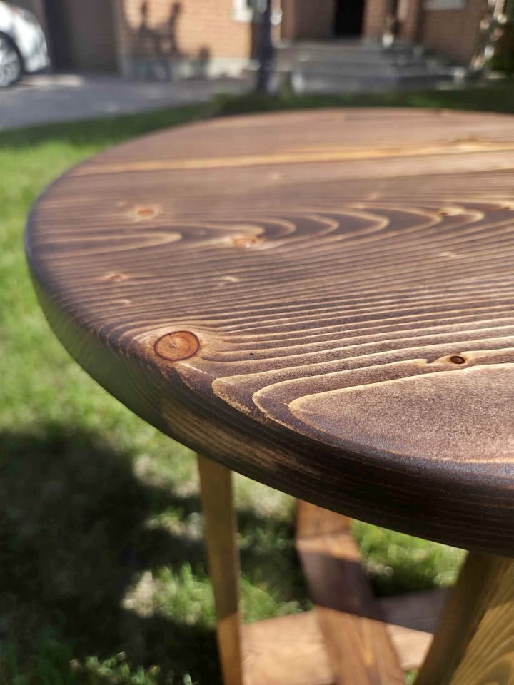 Pine side table