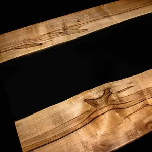 Frosted black epoxy table