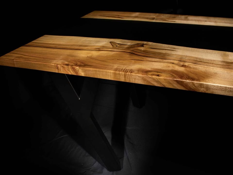 Frosted black epoxy table - photo 3