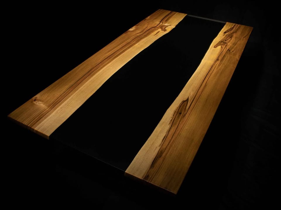 Frosted black epoxy table - photo 4
