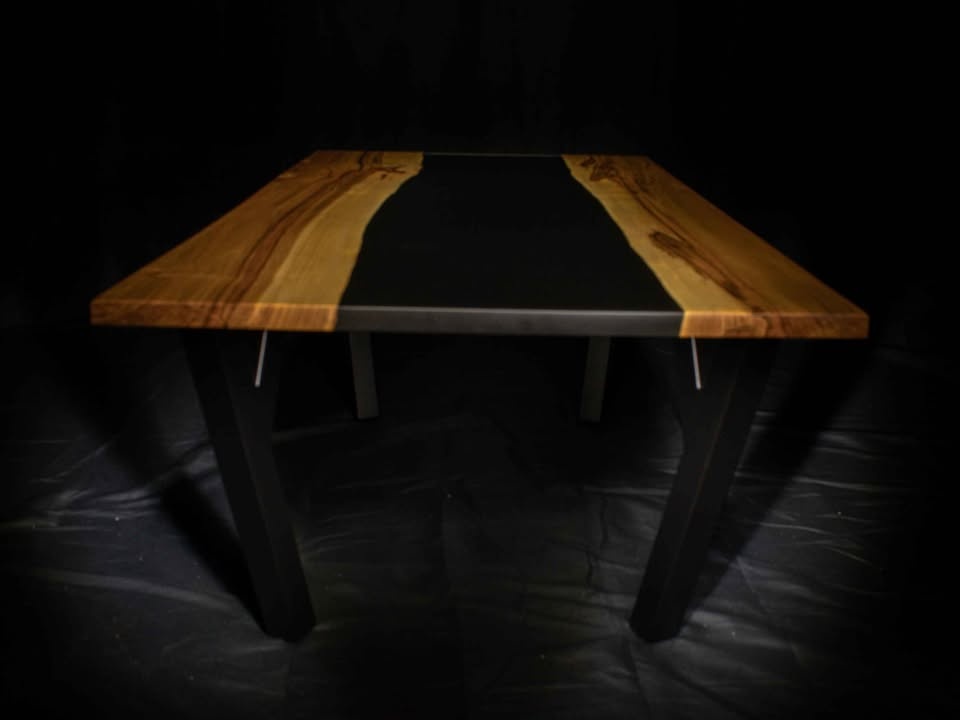 Frosted black epoxy table - photo 5