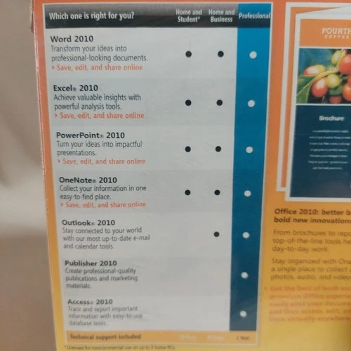 SEALED Microsoft Office Professional 2010 - photo 3