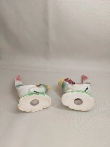Vintage Pheasant Figurines Hand Painted Ceramic Birds Set of 2 - photo 4
