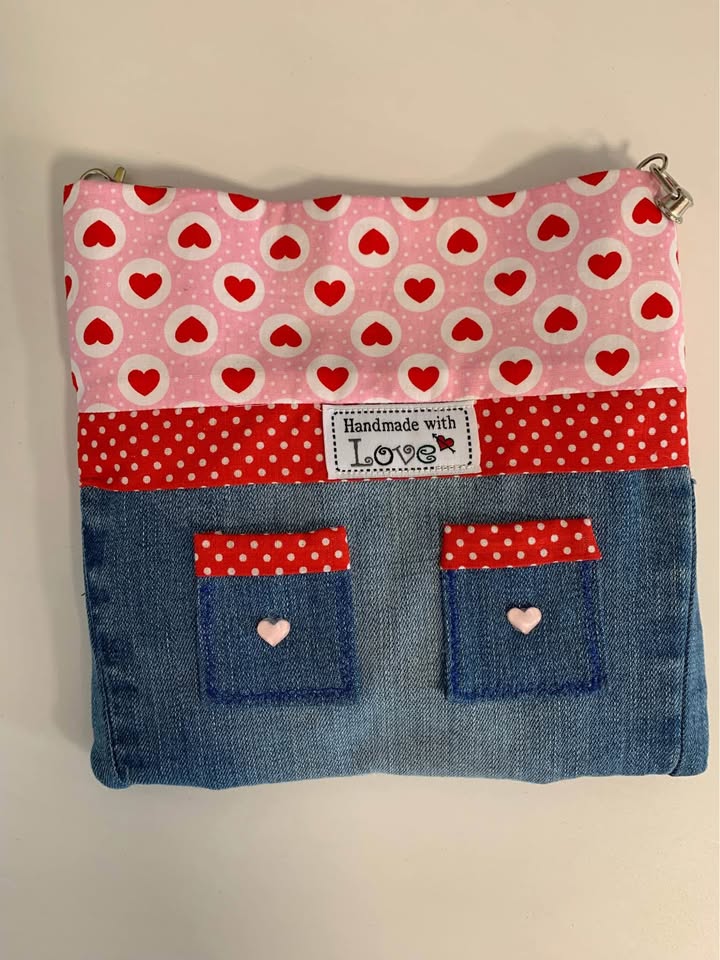 Handcrafted Crossbody Denim Bag - photo 4