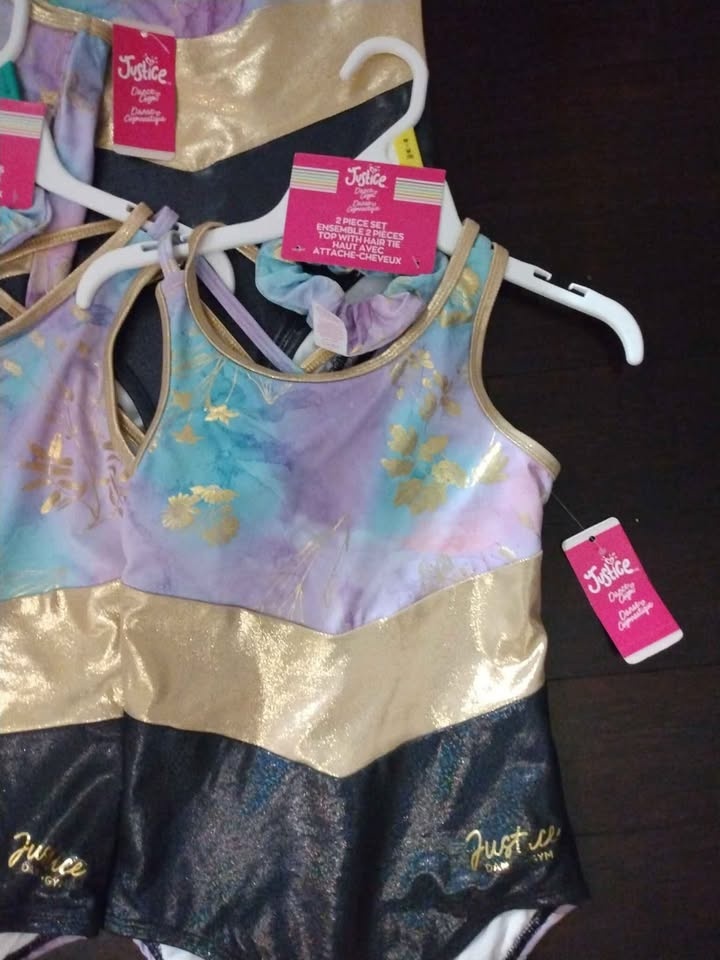 Brand New Justice Dance Gymnastics Outfits Size 10 & 16-18 Yrs - photo 2