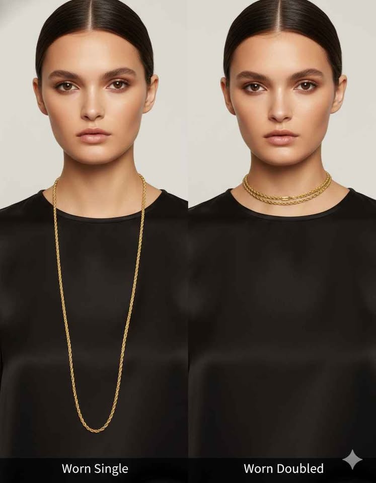 VINTAGE Christian Dior Henkel & Grosse 35" Rope Chain Necklace - photo 3
