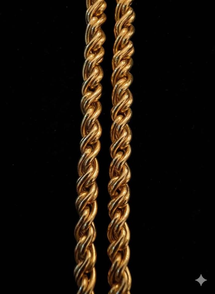 VINTAGE Christian Dior Henkel & Grosse 35" Rope Chain Necklace