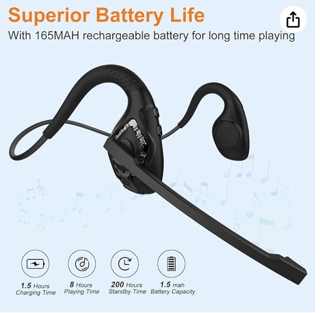 G2 Open-Ear Air Conduction Bluetooth Headset