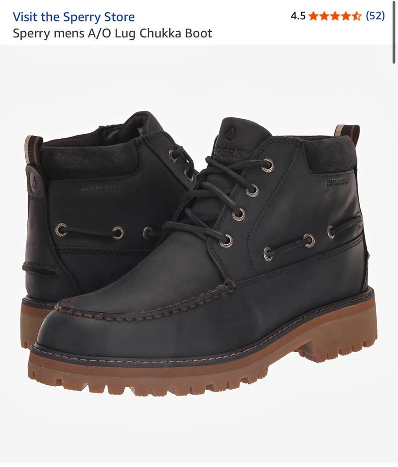 Sperry Men’s A/O Lug Chukka Boot Size 9.5