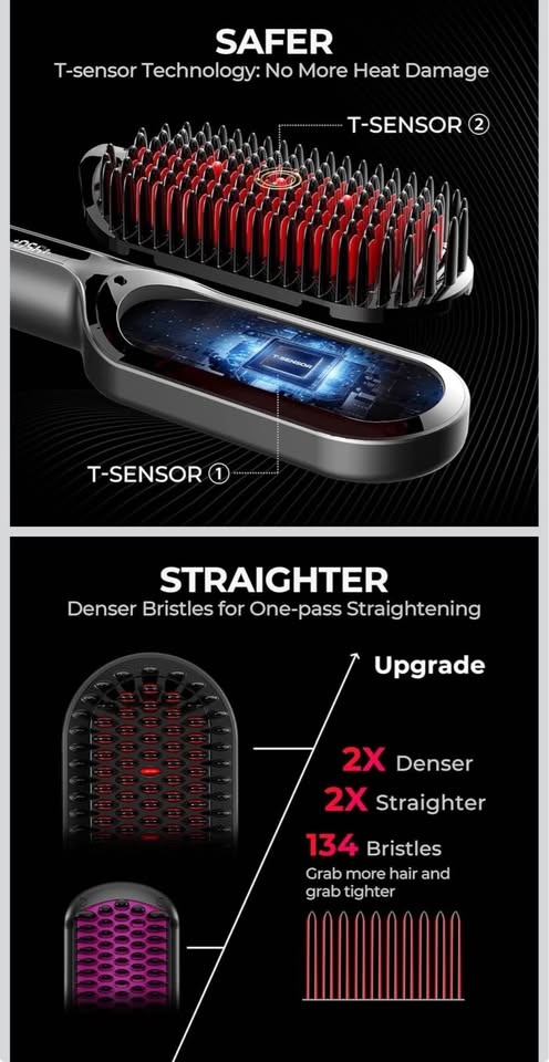 TYMO Ionic Plus Hair Straightener Brush - photo 2