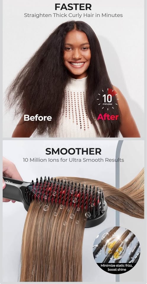 TYMO Ionic Plus Hair Straightener Brush - photo 3