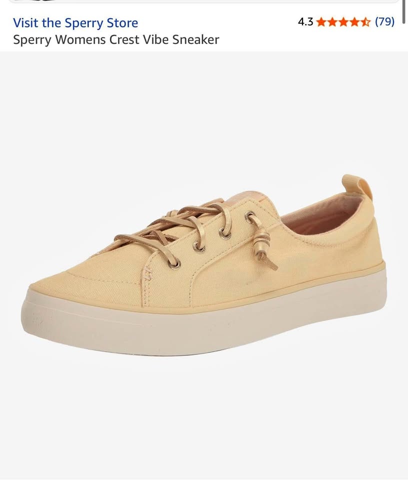 Sperry Womens Crest Vibe Sneaker Size 7.5